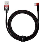 Baseus MVP 2 USB-C - USB-A Kabel m/vinkel 100W - 2m - Rød