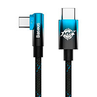 Baseus MVP 2 USB-C - USB-C Kabel m/vinkel 100W - 2m - Bl