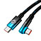 Baseus MVP 2 USB-C - USB-C Kabel m/vinkel 100W - 2m - Bl