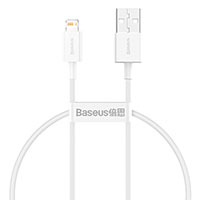 Baseus Superior Lightning - USB-A Kabel 2,4A - 0,25m (Hvid)