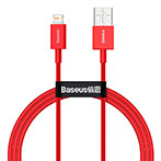 Baseus Superior Lightning - USB-A Kabel 2,4A - 1m (Rød)