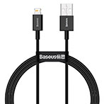Baseus Superior Lightning - USB-A Kabel 2,4A - 1m (Sort)