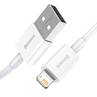 Baseus Superior Lightning - USB-A Kabel 2,4A - 2m (Hvid)