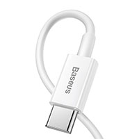 Baseus Superior USB-C - Lightning Kabel 20W - 0,25m (Hvid)