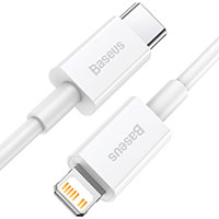 Baseus Superior USB-C - Lightning Kabel 20W - 1,5m (Hvid)