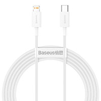 Baseus Superior USB-C - Lightning Kabel 20W - 2m (Hvid)