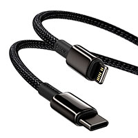 Baseus Tungsten USB-C - Lightning Kabel 20W - 1m (Sort)