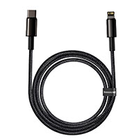 Baseus Tungsten USB-C - Lightning Kabel 20W - 2m (Sort)