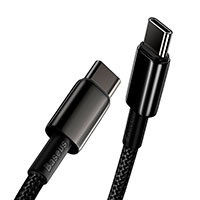 Baseus Tungsten USB-C - USB-C Kabel 100W - 1m (Sort)