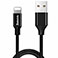 Baseus Yiven Lightning - USB-A Kabel 2A - 1,2m (Sort)