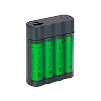 Batterilader m/powerbank til 4xAA/AAA (+4x AA) GP X411