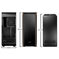 Be Quiet! Dark Base 900 PC Kabinet (Mini-ITX/Micro-ATX/ATX/E-ATX/XL-ATX) Orange