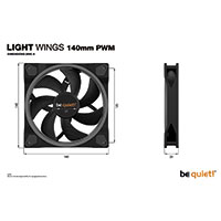 Be Quiet Light Wings PC Blser (1500RPM) 140mm