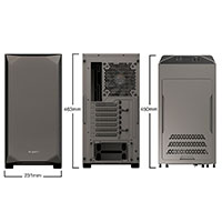Be Quiet Pure Base 500 Isoleret PC Kabinet (ATX/Micro-ATX/Mini-ITX) Gr