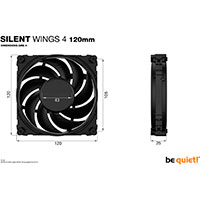 Be Quiet Silent Wings 4 PC Kler (1600RPM) 120mm
