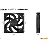Be Quiet Silent Wings 4 PWM Blser (140mm)