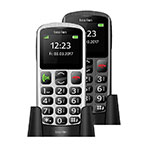 Beafon SL250 Silver Line Mobiltelefon m/Store tal - Sort