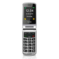 Beafon SL495 Silver Line Mobiltelefon - Sort/Slv