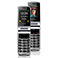 Beafon SL645 plus Silver Line Mobiltelefon m/Store tal - Sort/Slv