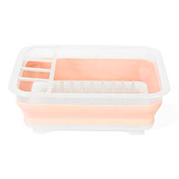 Beldray Sammenklappelig Opvaskebalje m/Bestikholder - Glitter Pink