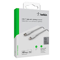 Belkin Lightning Kabel - 1m (Lightning-USB-C) Hvid
