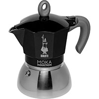Bialetti Moka Induction Espressokande (4 kopper) Sort