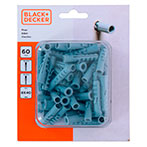 Black+Decker Rawplugs (8x40mm) 60pk