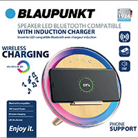 Blaupunkt BLP 0410 Bluetooth Højttaler m/Qi lader (+LED)