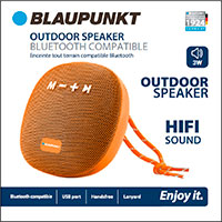 Blaupunkt BLP 3120 Bluetooth/FM højttaler (3W) Orange