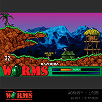 Blaze EVERCADE Worms 1 Cartridge