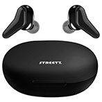 Bluetooth Earbuds In-Ear (10 timer) Sort - Streetz TWS-113