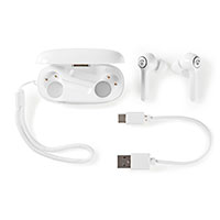 Bluetooth Earbuds m/opladningsetui (6 timer) Hvid - Nedis