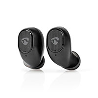 Bluetooth Earbuds m/opladningsetui (Ergonomisk) Sort - Nedis