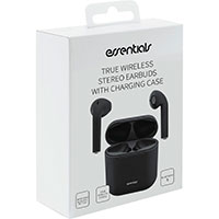 Bluetooth Earbuds (m/opladningsetui) Sort - Essentials