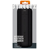 Bluetooth højttaler 2x10W (Vandtæt) Sort - Streetz