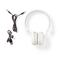 Bluetooth høretelefoner Streetline (Foldbar) Hvid - Nedis