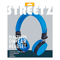 Bluetooth hovedtelefon (22 timer) Blå - Streetz