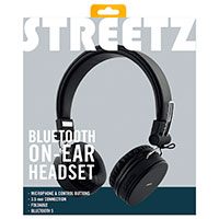 Bluetooth hovedtelefon (10 timer) Sort - Streetz