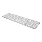 Bluetooth tastatur (Genopladeligt) Sølv - Deltaco