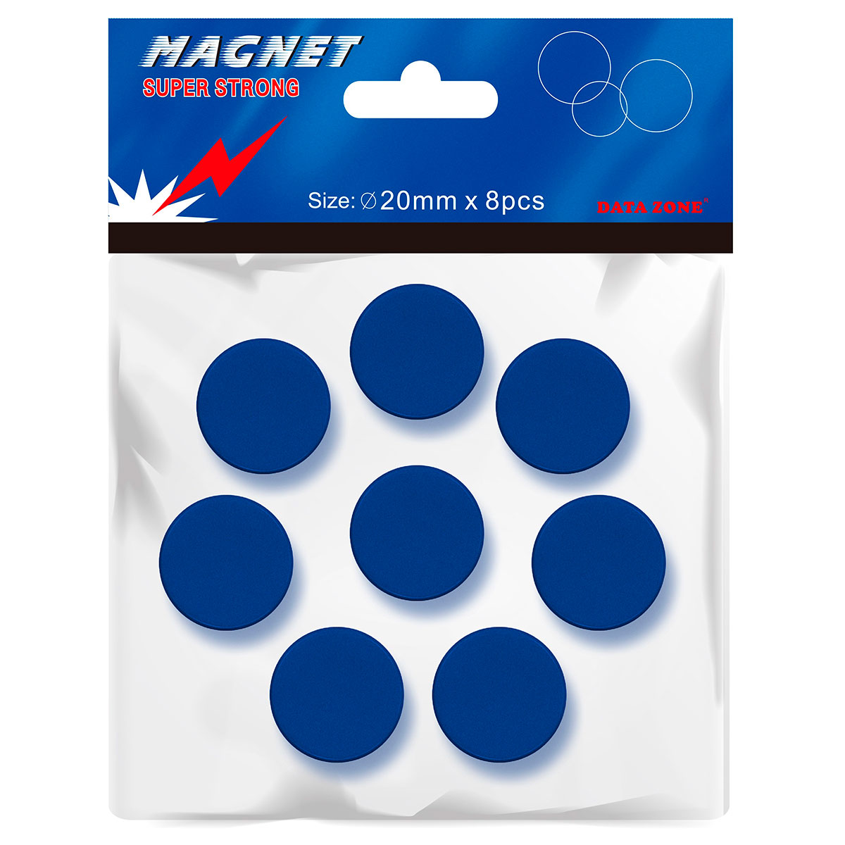 Magneter Blå (20mm) 8-pack