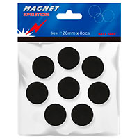 Bngers Magneter Sort (20mm) 8-pack