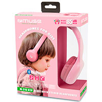 Børnehovedtelefoner (Bluetooth) Pink - Muse-215 BT