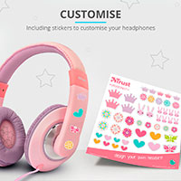 Børnehovedtelefoner Sonin Kids (4+ år) Pink - Trust