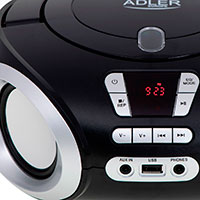 Boombox (m/CD/FM/USB) Adler