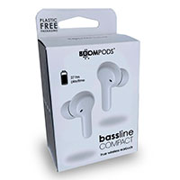 Boompods Bassline Compact Earbuds (7 timer) Hvid