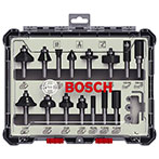 Bosch Fræsejernssæt (8mm skaft) 15 dele