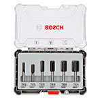 Bosch Lige Overfræsersæt (6mm skaft) 6 dele