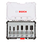 Bosch Lige Overfræsersæt (8mm skaft) 6 dele