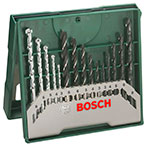 Bosch Mini X-line Bitsæt m/Håndtag (15 dele)