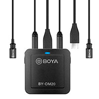 Boya BY-DM20 Dual Clip-on mikrofon (USB-C/Lightning)